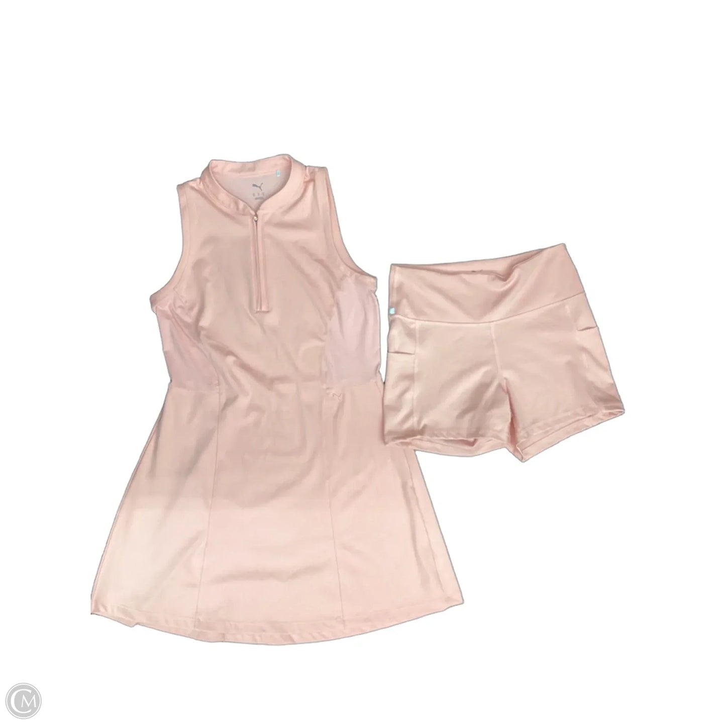 Athletic Shorts 2pc By Puma In Peach, Size: M