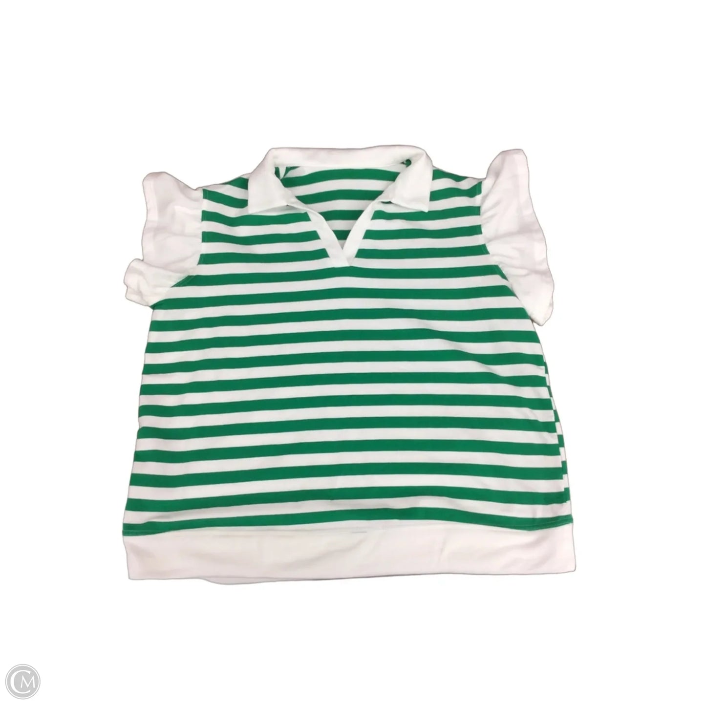 Top Short Sleeve By Clothes Mentor In Striped Pattern, Size: 2x