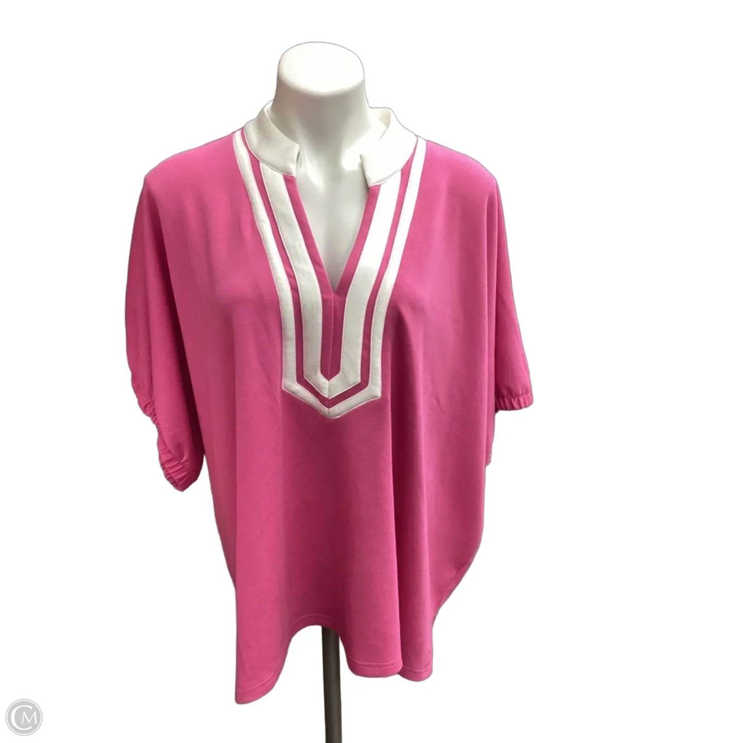 Top Short Sleeve By Entro In Pink, Size: 2x
