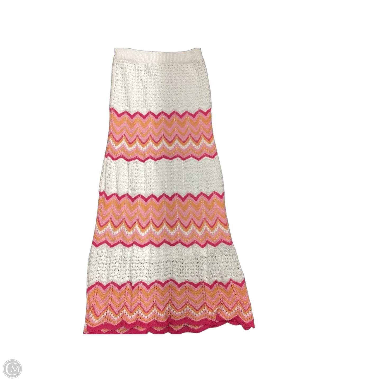 Skirt Maxi By Petal & Pup In Checkered Pattern, Size: M