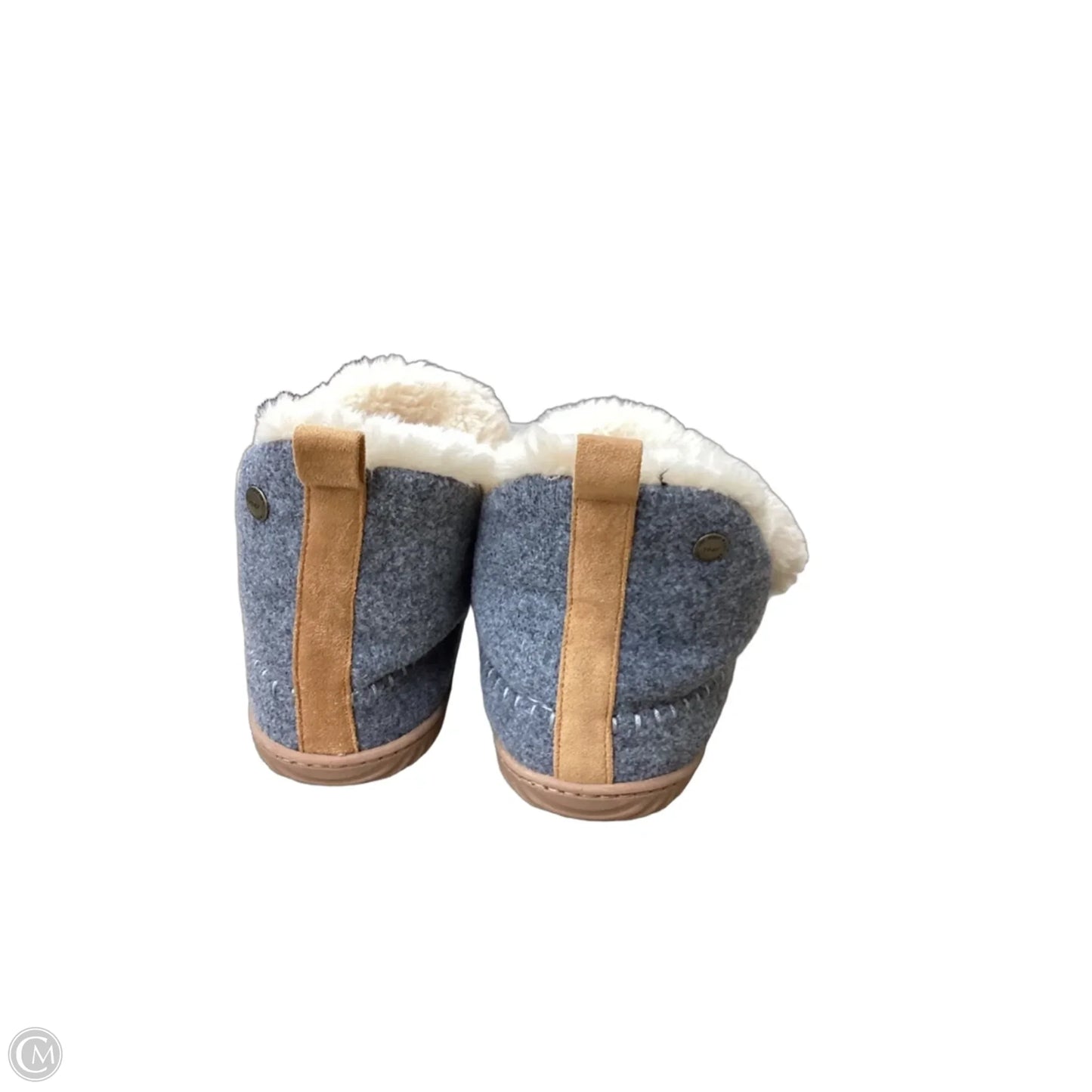 Slippers By Clothes Mentor In Grey & Tan, Size: 9