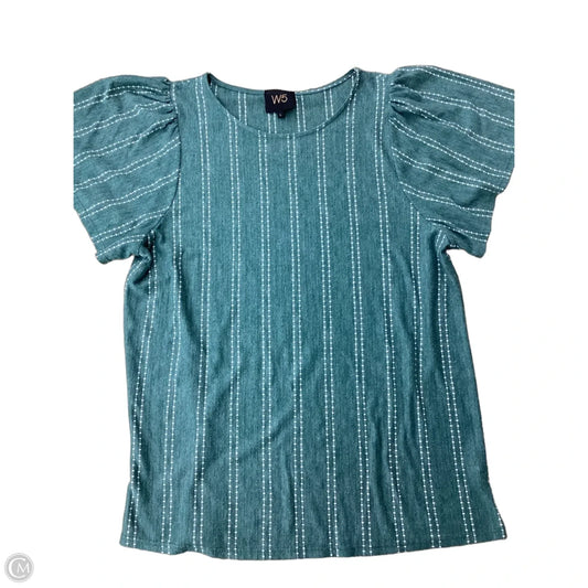 Top Short Sleeve By W5 In Green, Size: L