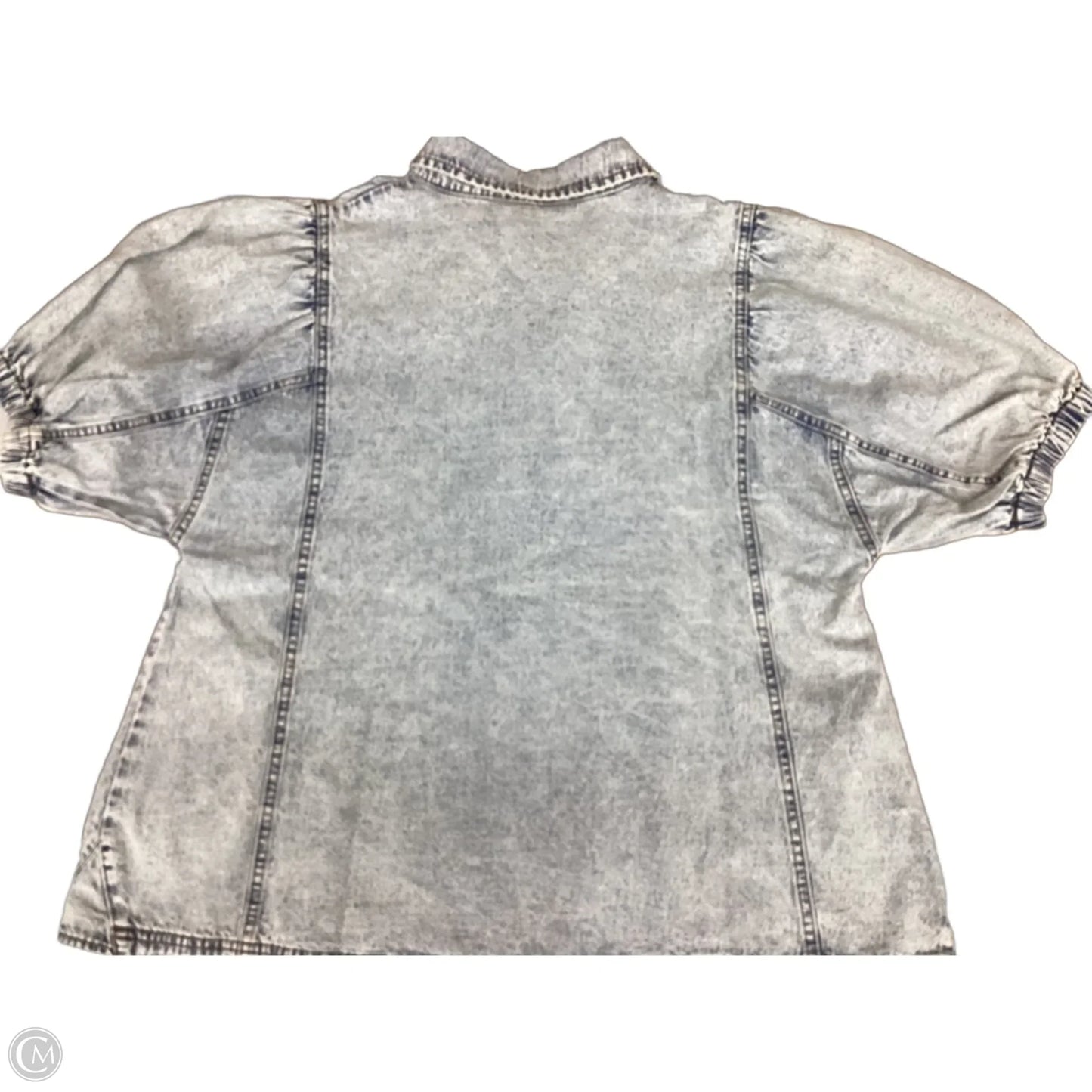 Top Short Sleeve By Clothes Mentor In Blue Denim, Size: L