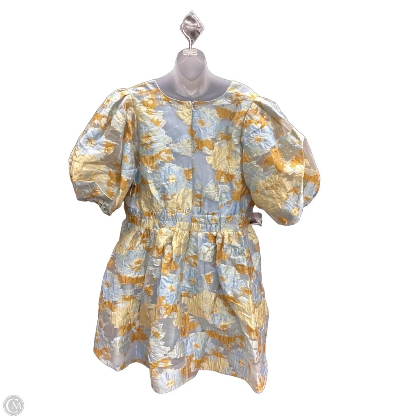 Dress Party Short By Cmc In Blue & Tan, Size: 18