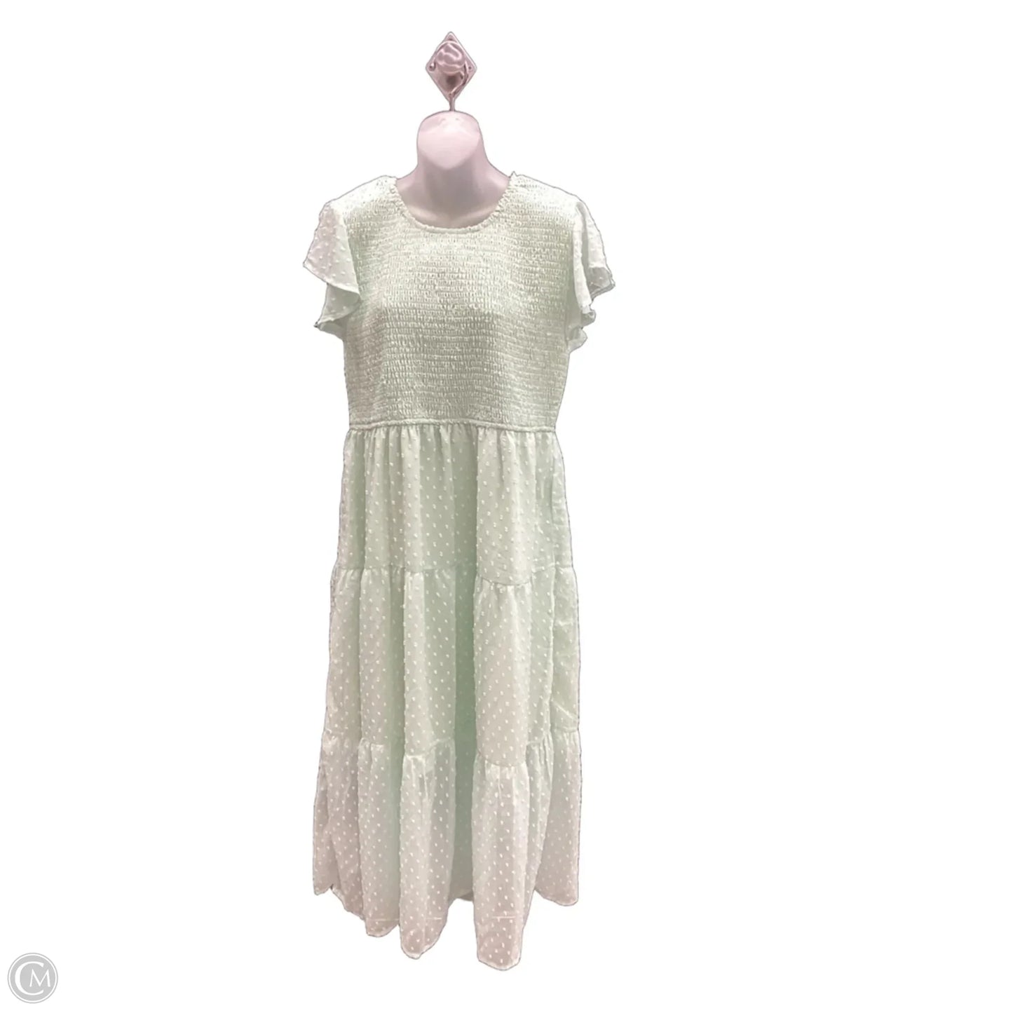 Dress Casual Midi By Merokeety In Green, Size: Xl
