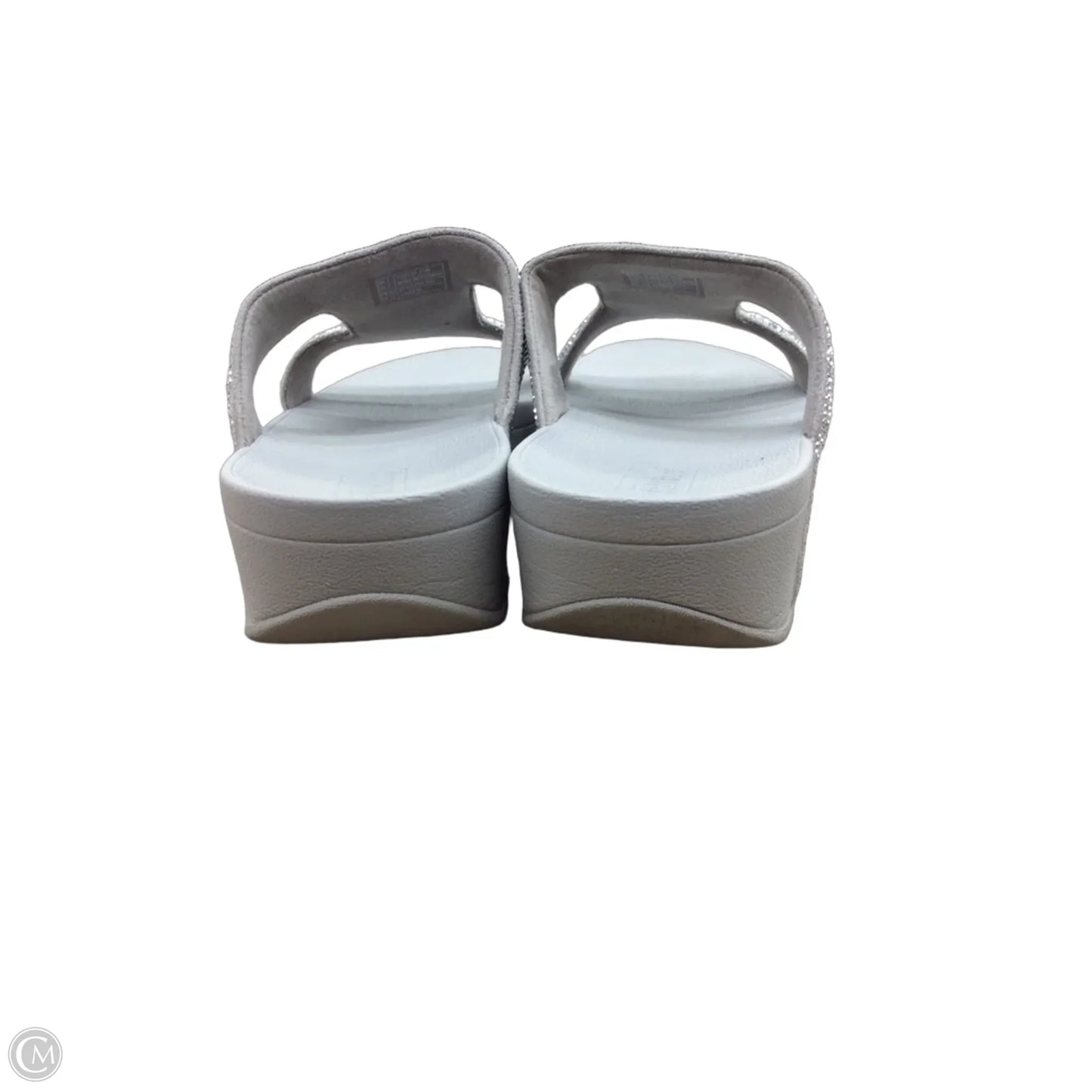 Sandals Heels Wedge By Fitflop In Grey, Size: 9