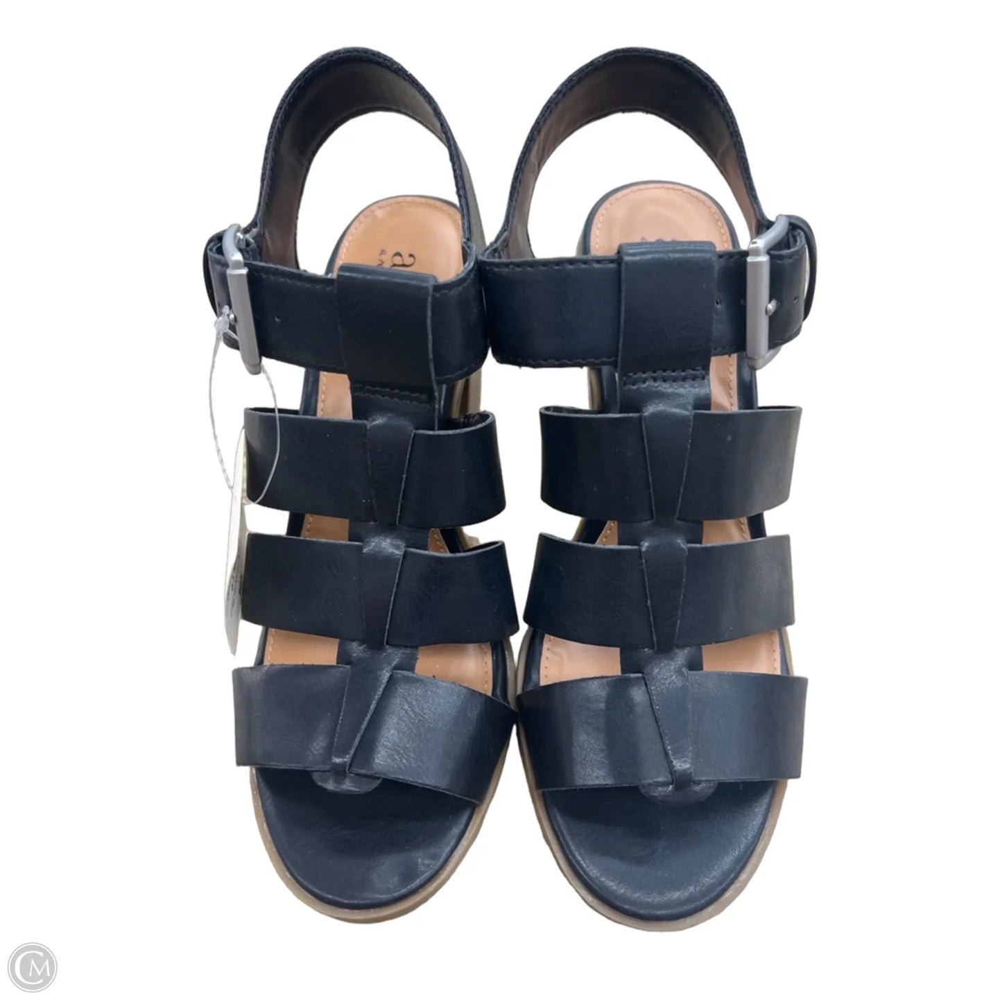 Sandals Heels Platform By Ana In Black, Size: 6.5