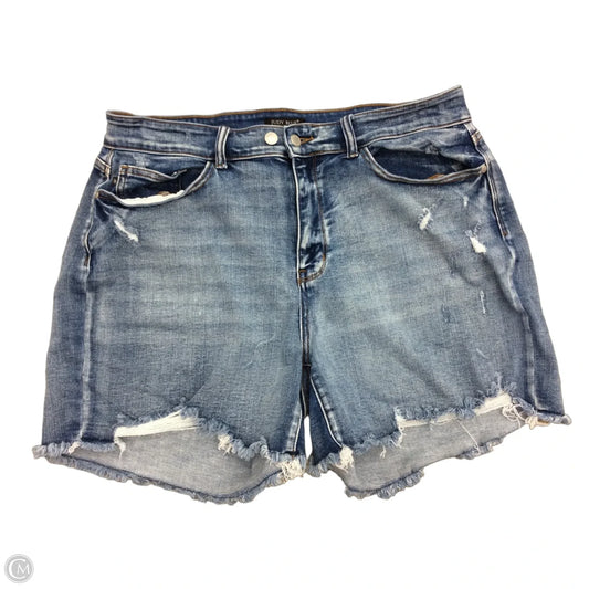 Shorts By Judy Blue In Blue Denim, Size: 3x