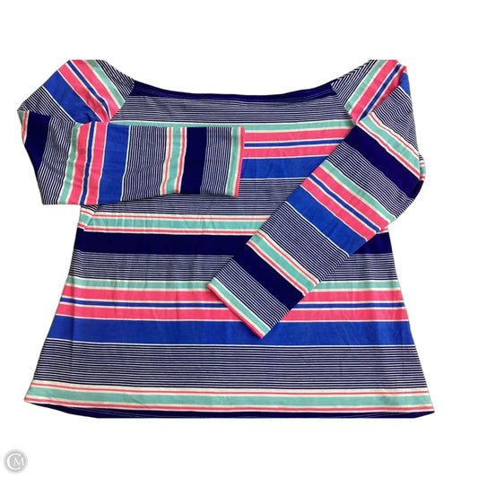 Top Long Sleeve Designer By Lilly Pulitzer In Striped Pattern, Size: Xl