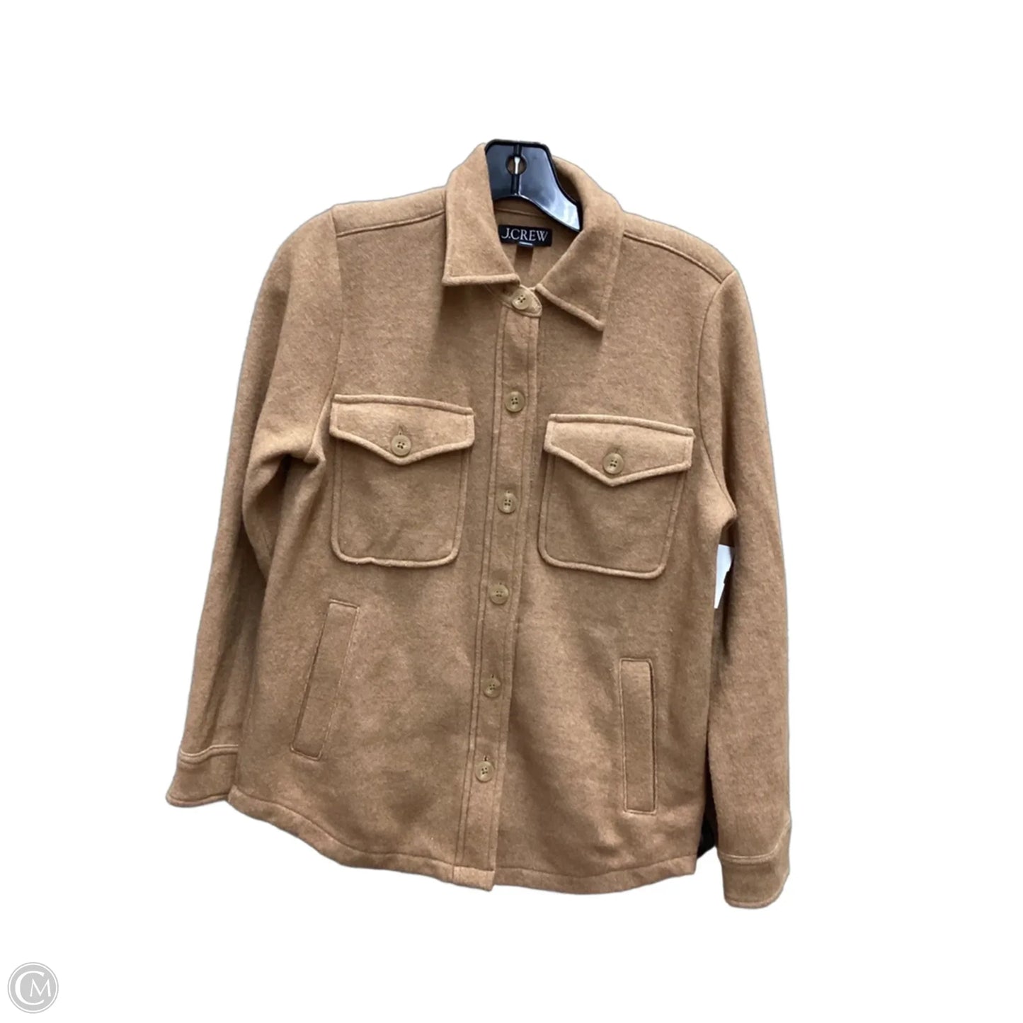 Top Long Sleeve By J. Crew In Tan, Size: Xxs