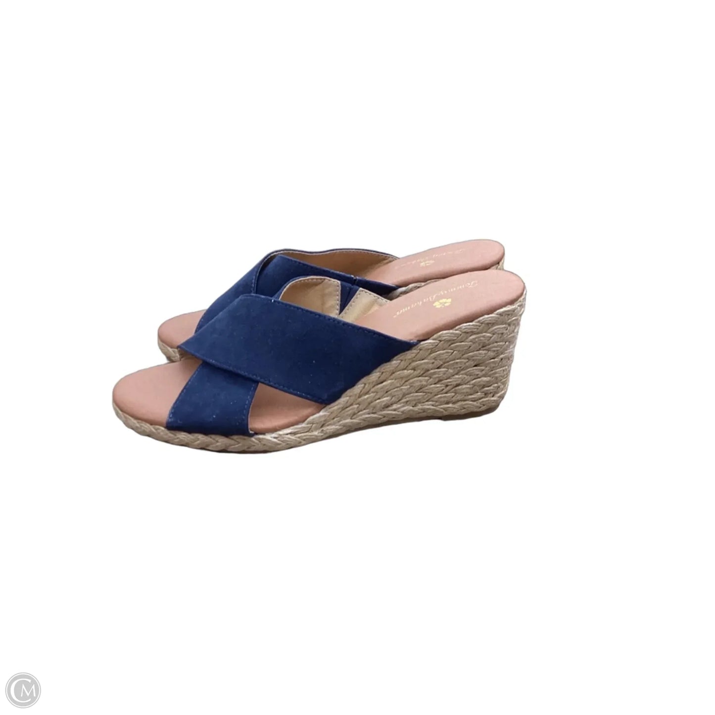 Sandals Heels Wedge By Tommy Bahama In Navy, Size: 7.5
