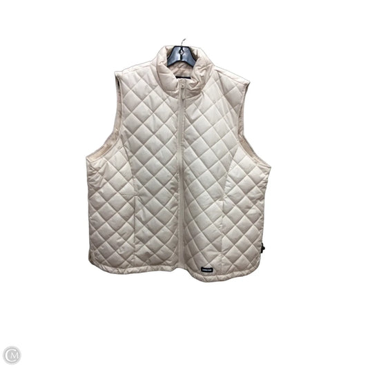 Vest Puffer & Quilted By Lands End In Cream, Size: 2x