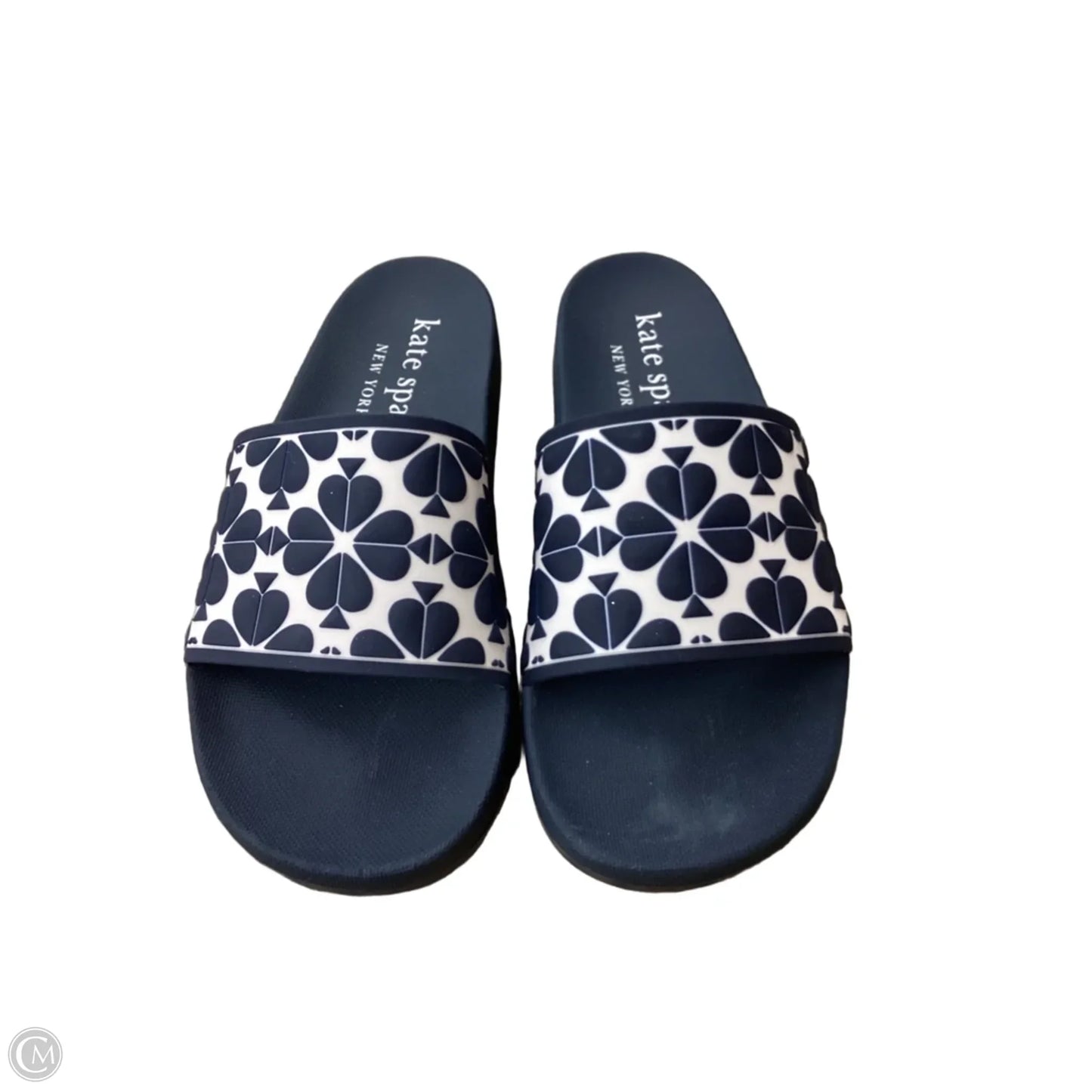 Sandals Designer By Kate Spade In Black & Cream, Size: 8