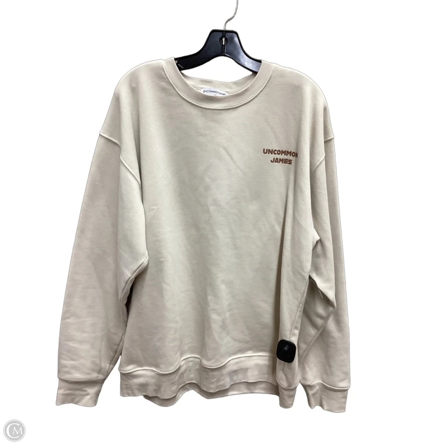 Sweatshirt Collar By Uncommon James In Beige, Size: Xl