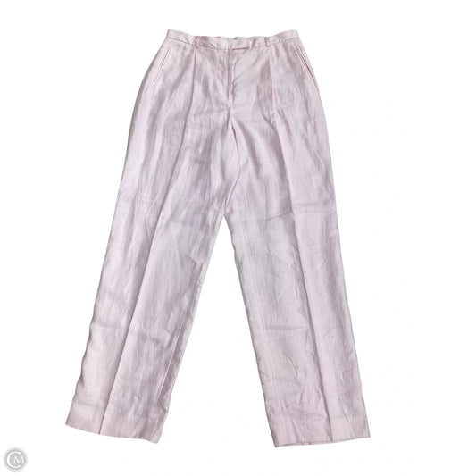 Pants Linen By Lauren By Ralph Lauren In Pink, Size: 14