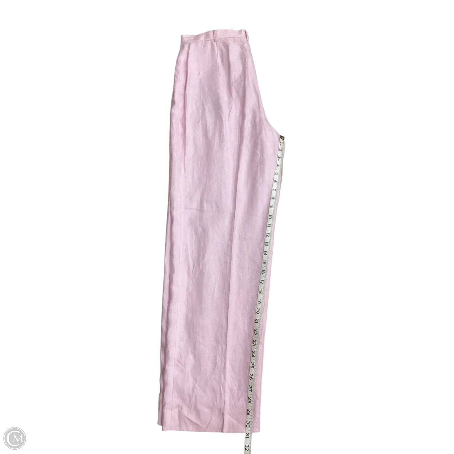 Pants Linen By Lauren By Ralph Lauren In Pink, Size: 14