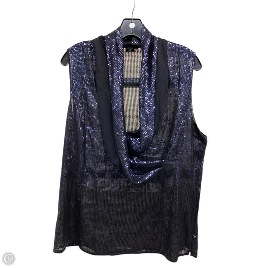 Top Sleeveless By Ann Taylor In Black, Size: 2x