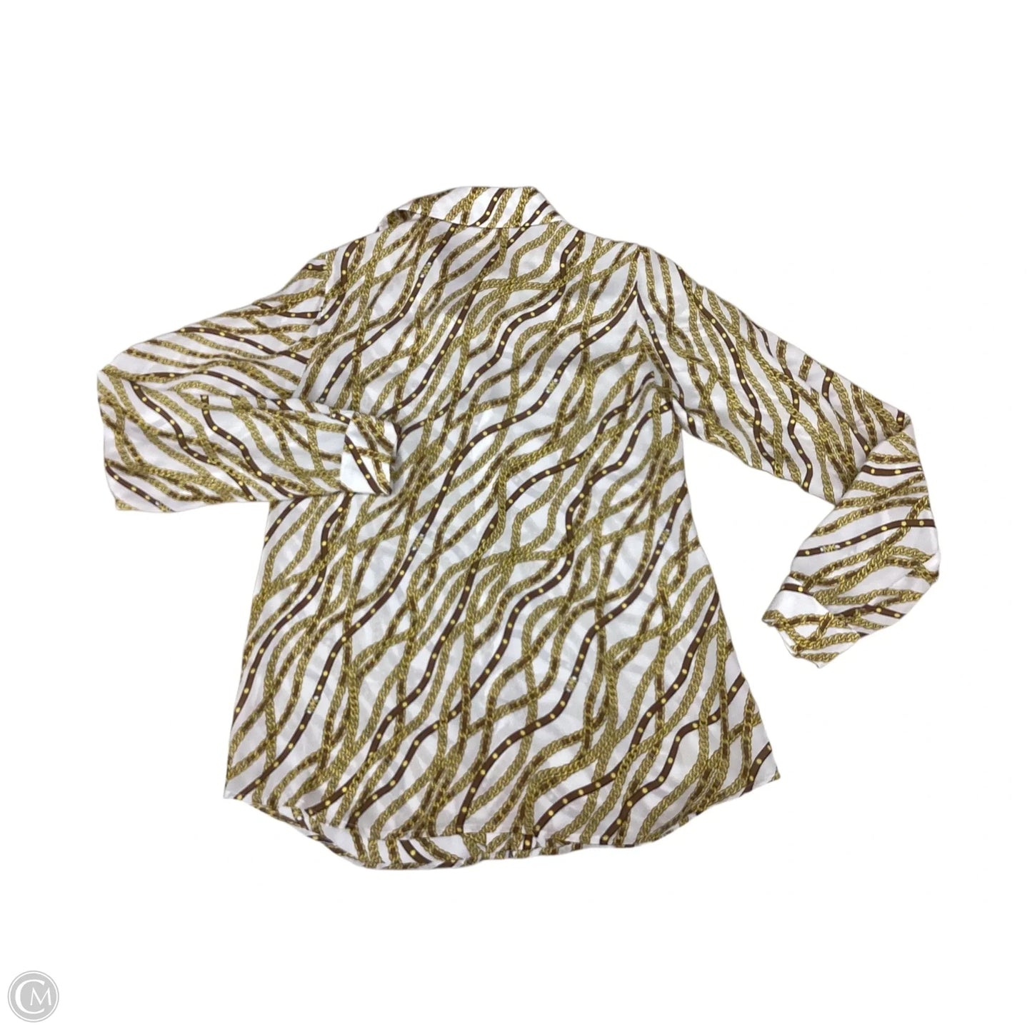 Top Long Sleeve By Michael By Michael Kors In Gold, Size: Xs