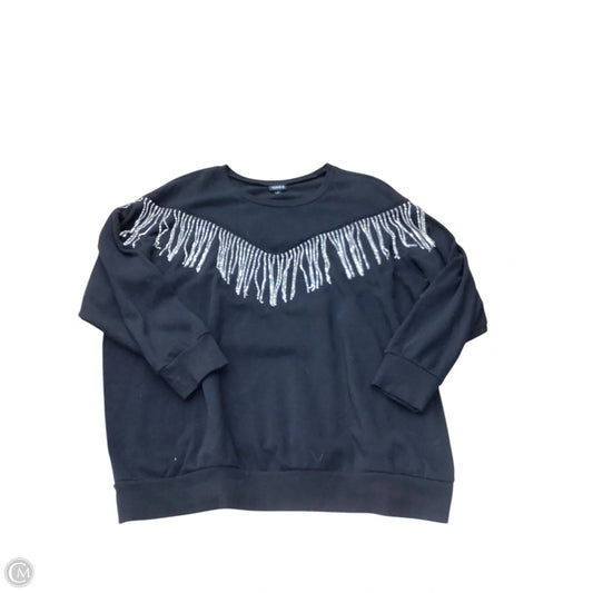 Sweatshirt Crewneck By Torrid In Black, Size: 2x