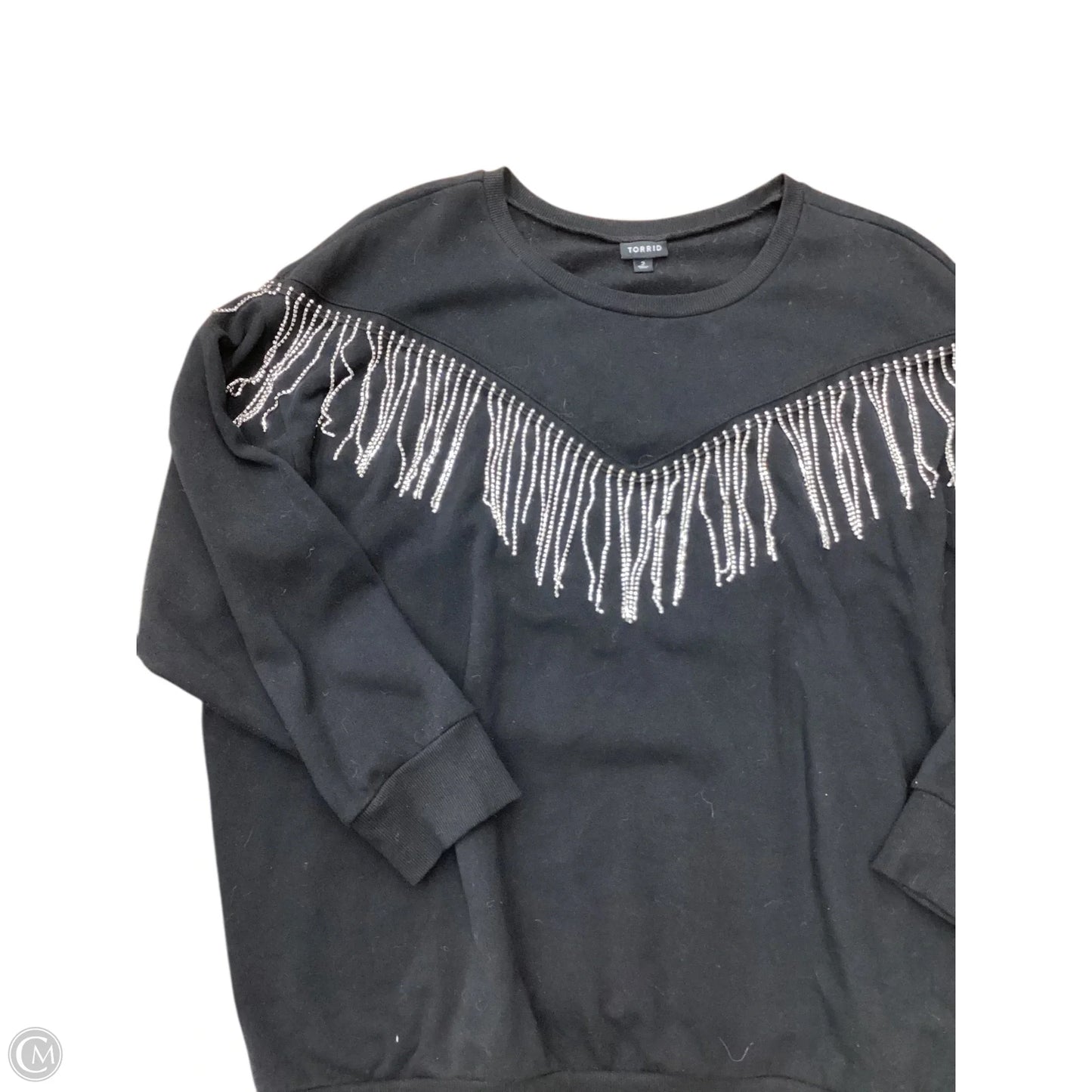 Sweatshirt Crewneck By Torrid In Black, Size: 2x