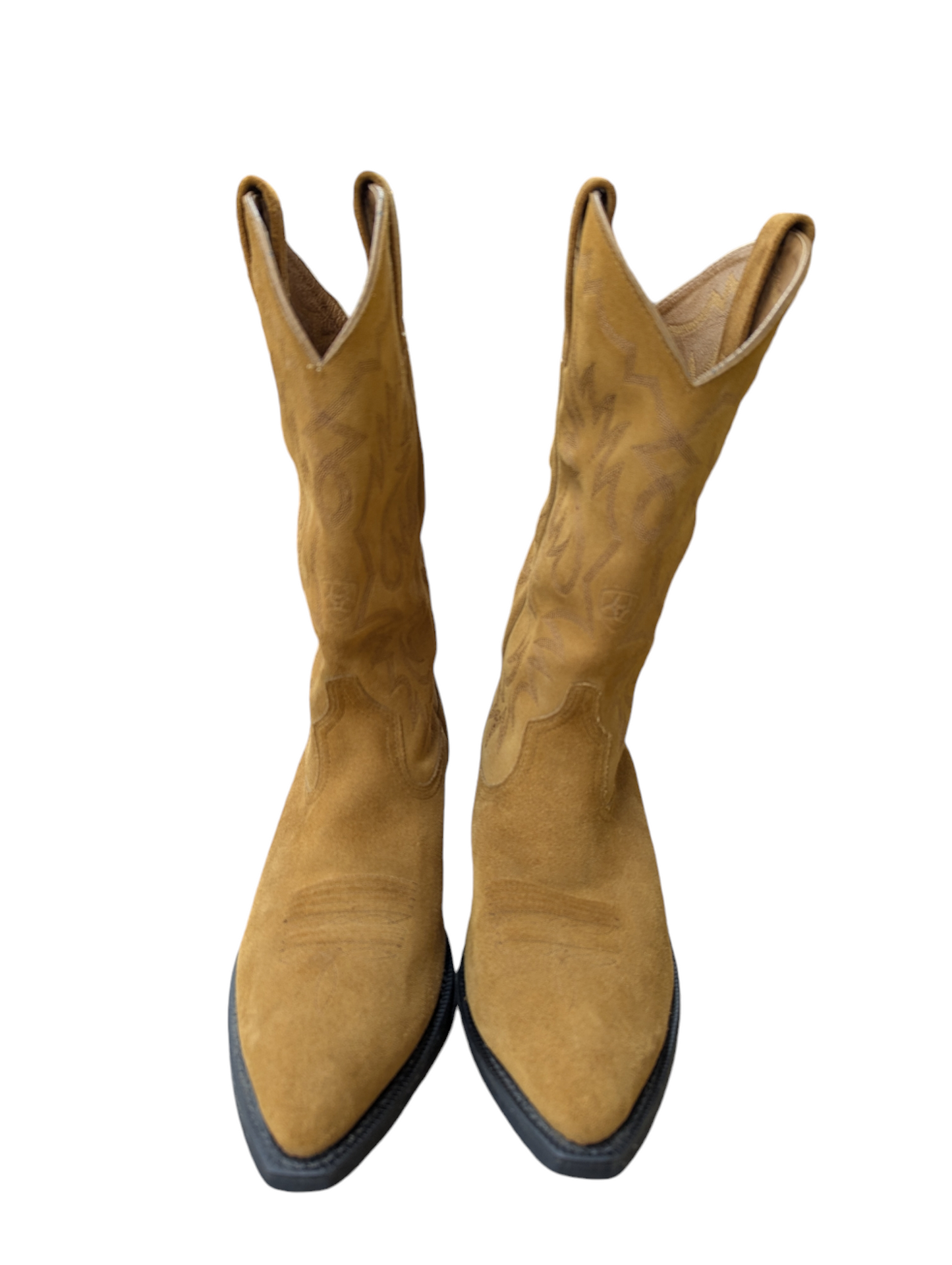 Boots Leather By Ariat In Tan, Size: 8.5