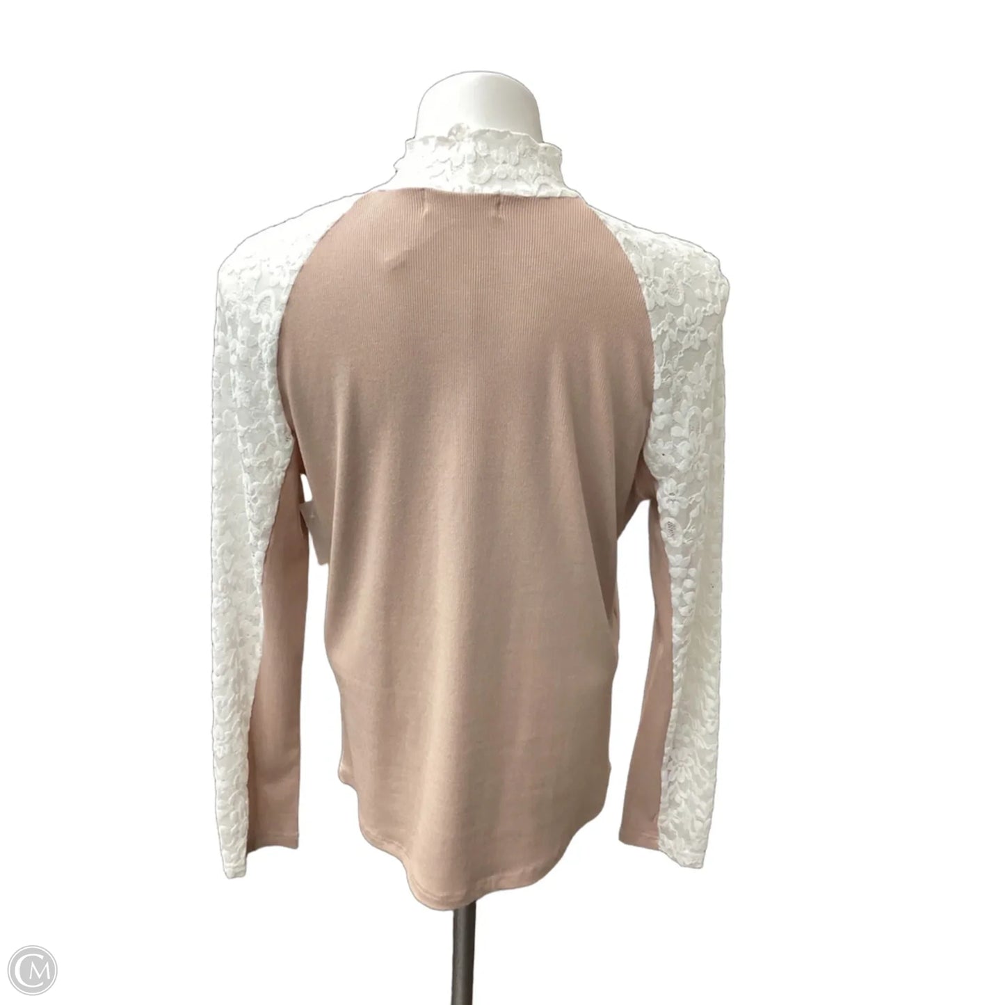 Top Long Sleeve By Clothes Mentor In Beige, Size: Xl
