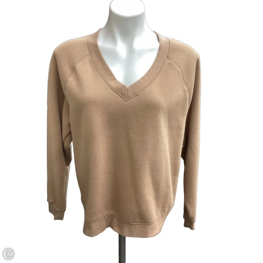Sweatshirt Crewneck By Sonoma In Tan, Size: M