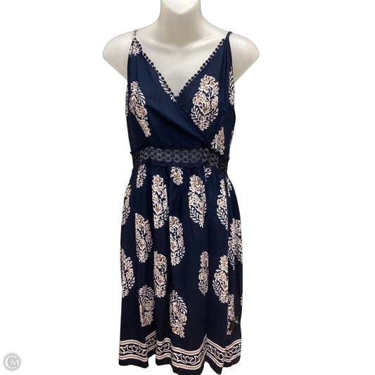 Dress Casual Short By Cupshe In Blue & Tan, Size: S