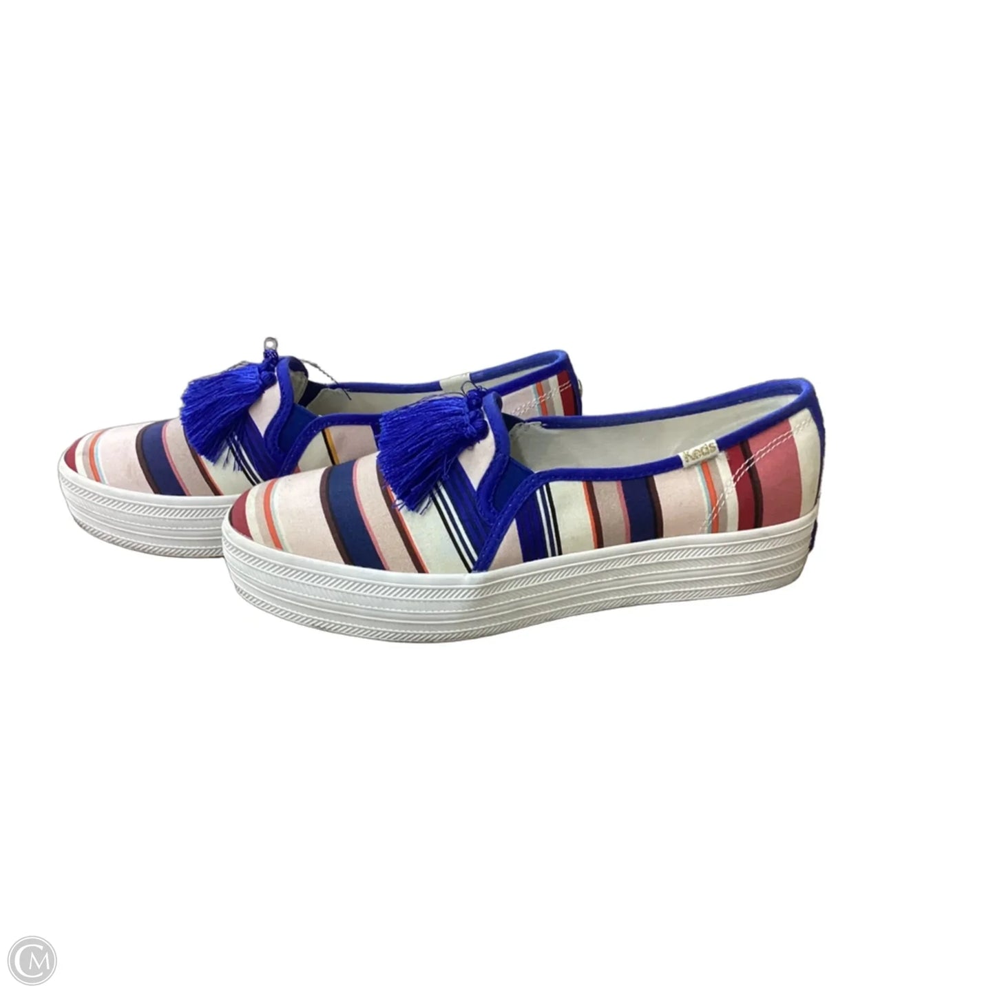Shoes Designer By Kate Spade In Blue & Pink, Size: 7