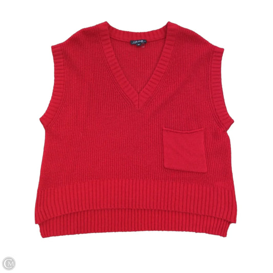 Vest Sweater By Charlie B In Red, Size: L