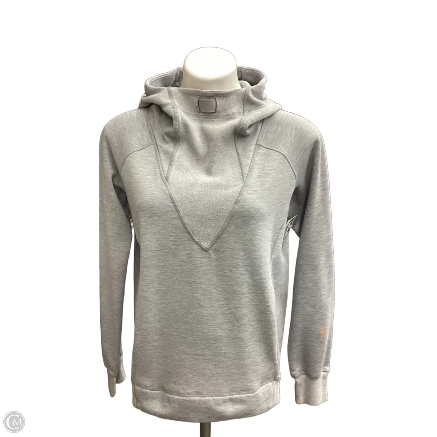 Sweatshirt Hoodie By Clothes Mentor In Grey, Size: S