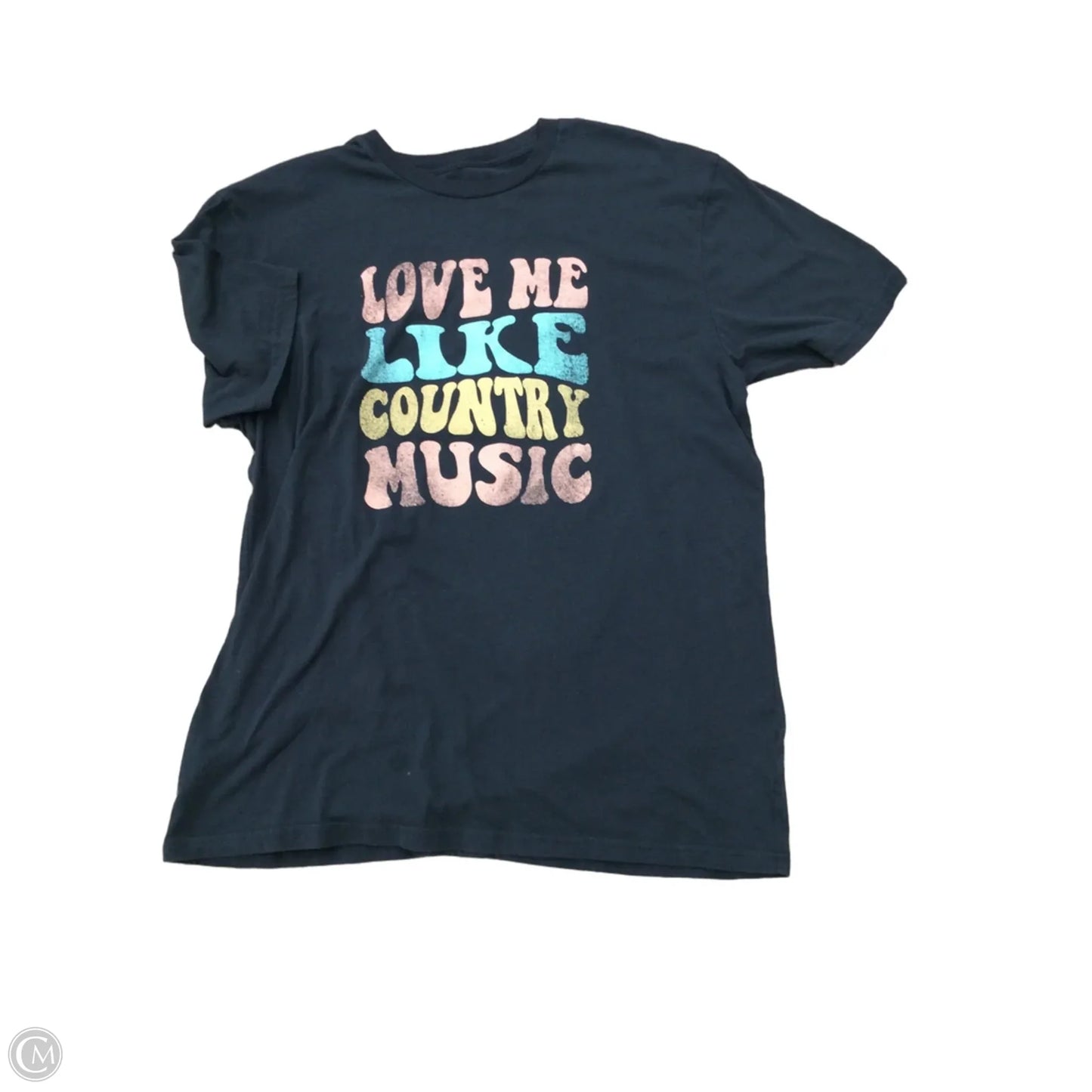 Top Short Sleeve Basic By Clothes Mentor In Black, Size: Xl