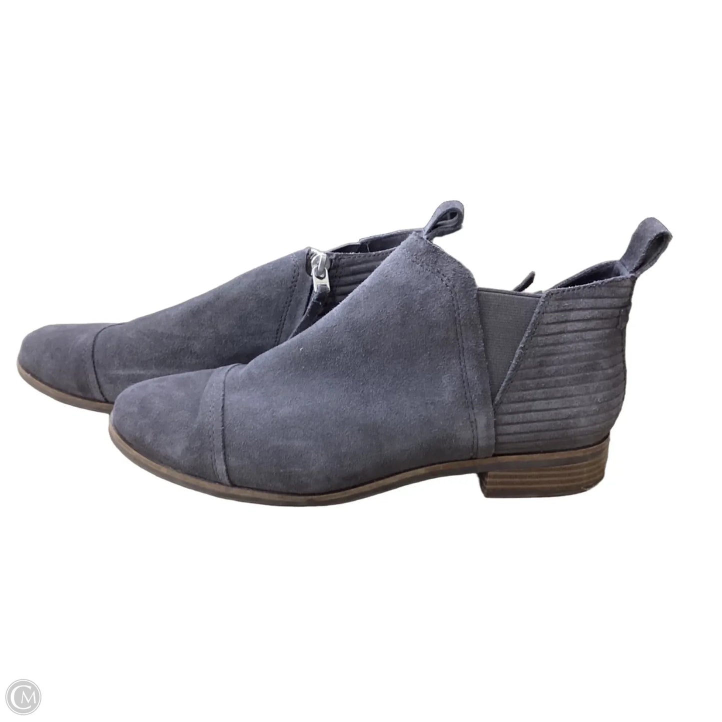Boots Leather By Toms In Grey, Size: 10