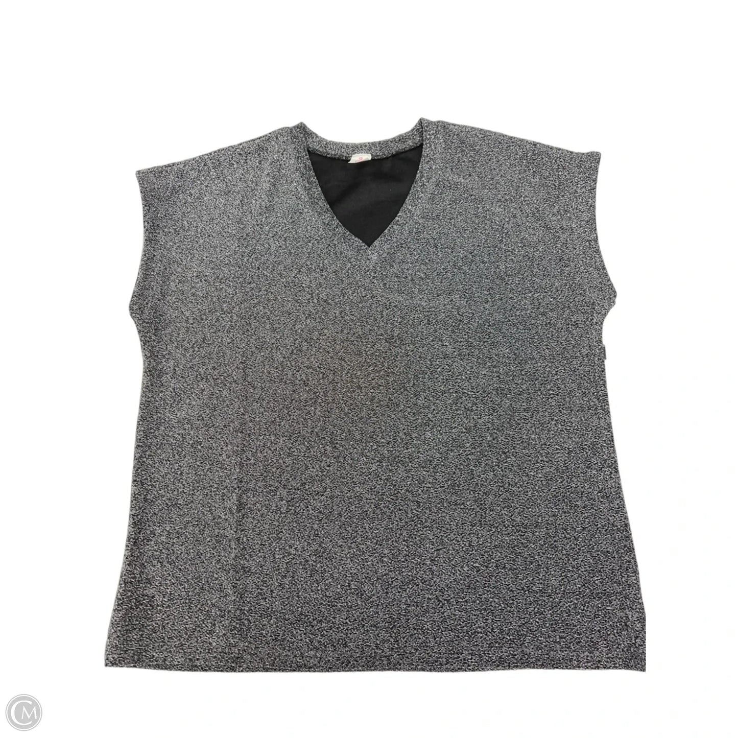 Top Sleeveless By Like Love In Silver, Size: S