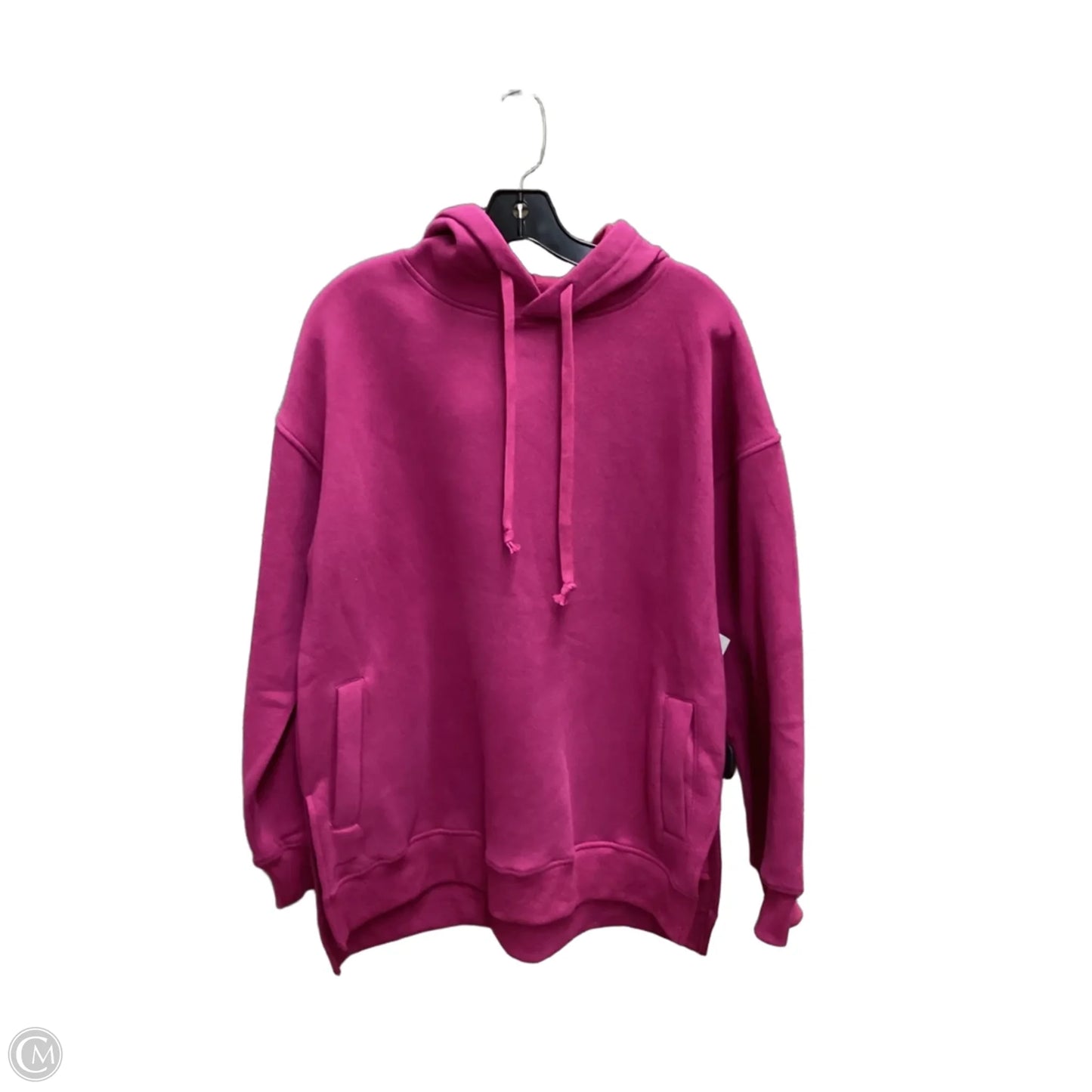 Sweatshirt Hoodie By Clothes Mentor In Pink, Size: M
