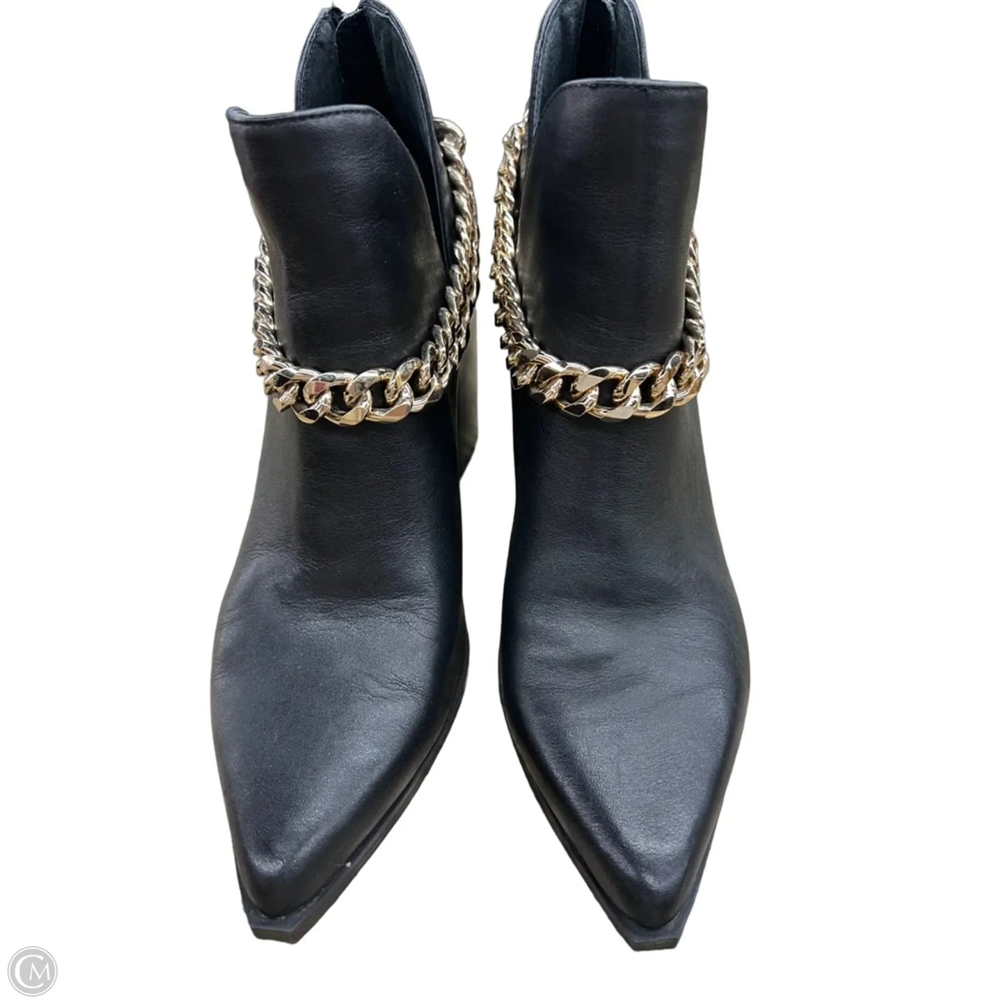 Boots Leather By Steve Madden In Black, Size: 10