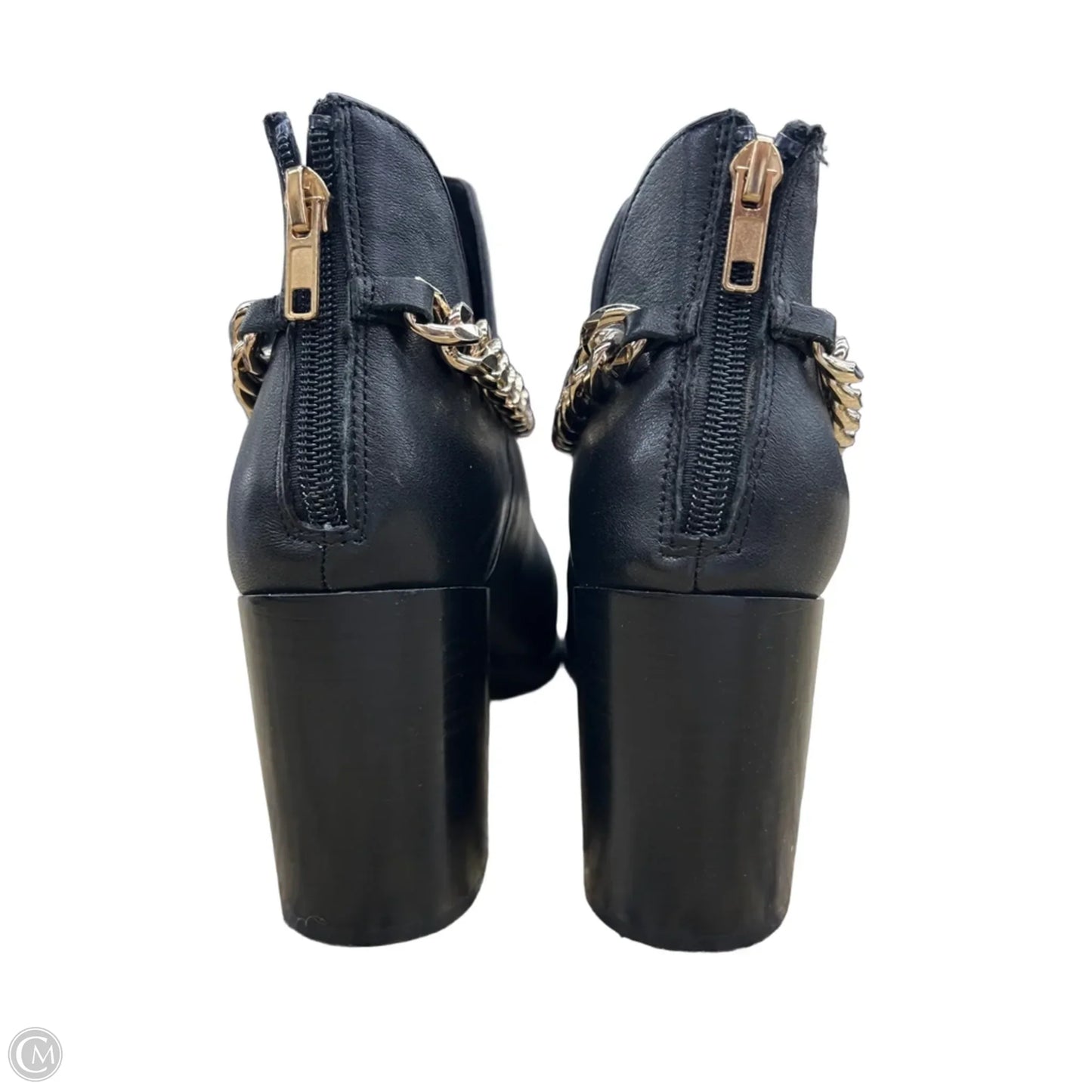 Boots Leather By Steve Madden In Black, Size: 10