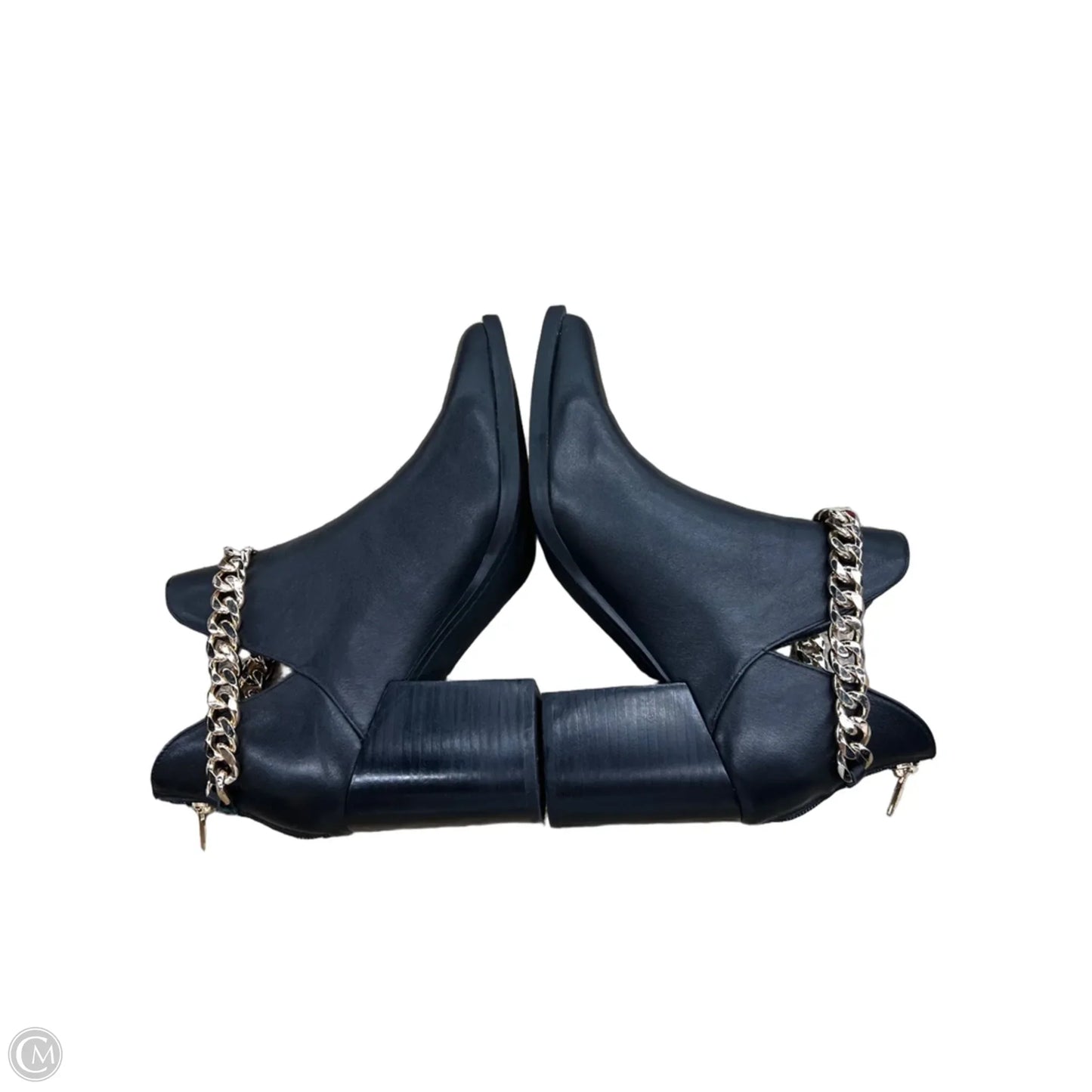 Boots Leather By Steve Madden In Black, Size: 10