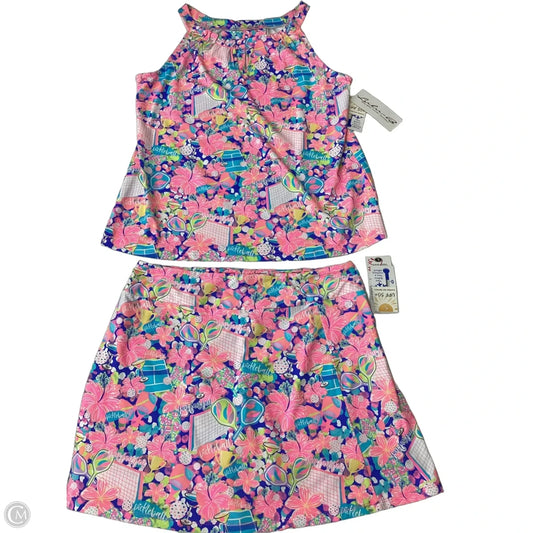 Skort 2pc Set By Lulu B In Multi-colored, Size: L