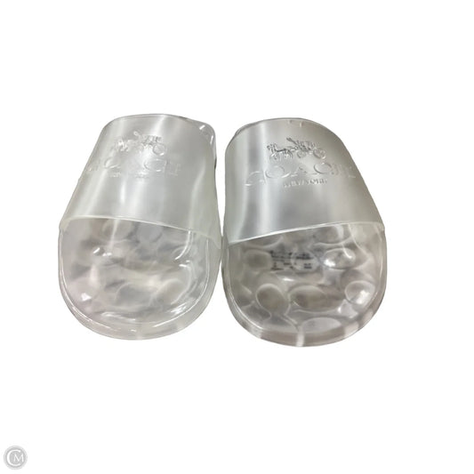 Sandals Designer By Coach In Clear, Size: 7