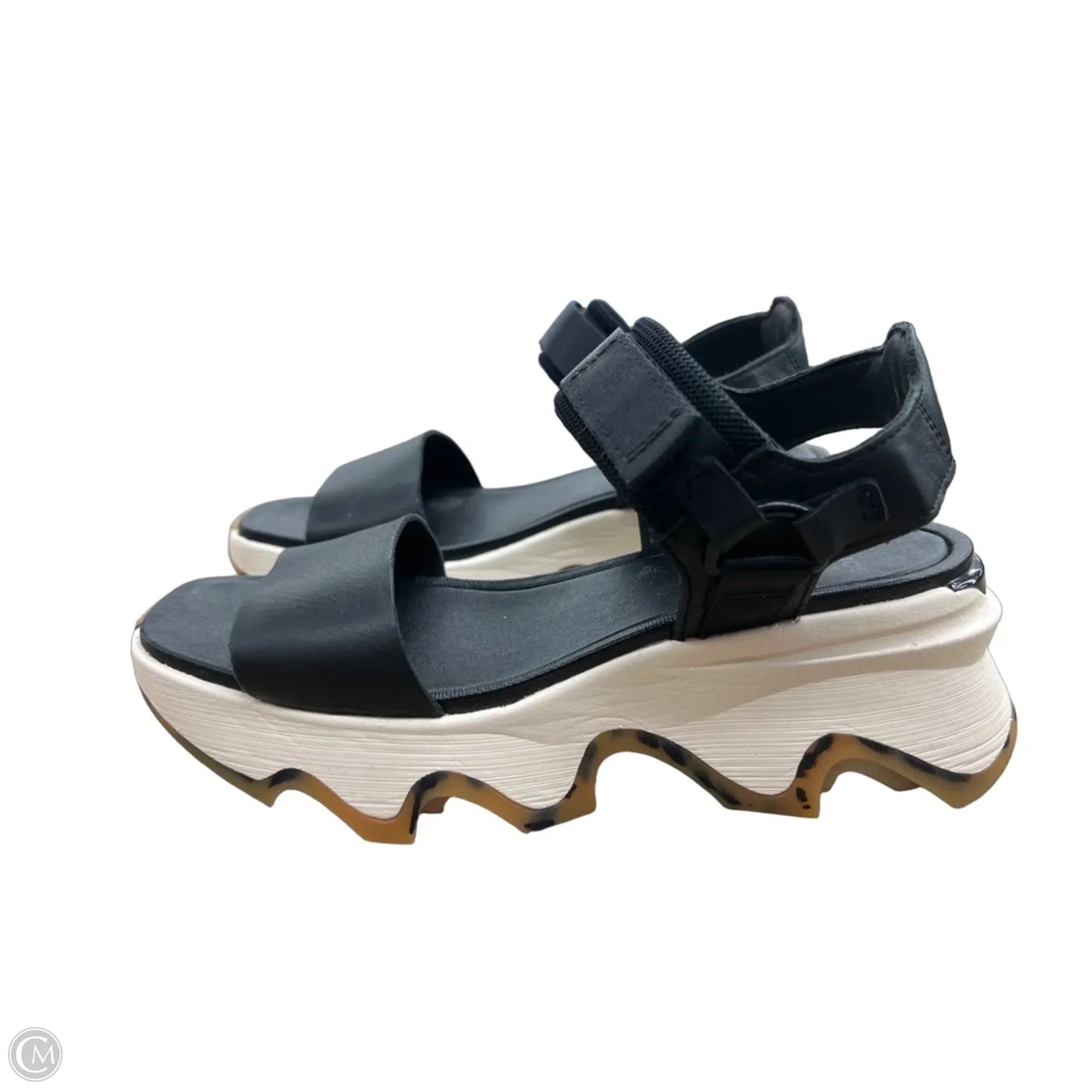 Sandals Heels Platform By Sorel In Black, Size: 7