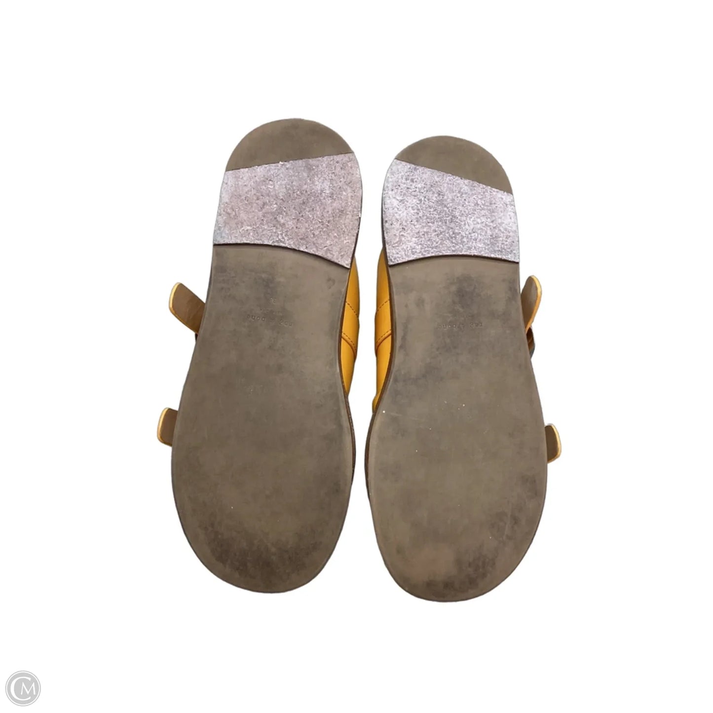 Sandals Flats By Rag And Bone In Yellow, Size: 7.5