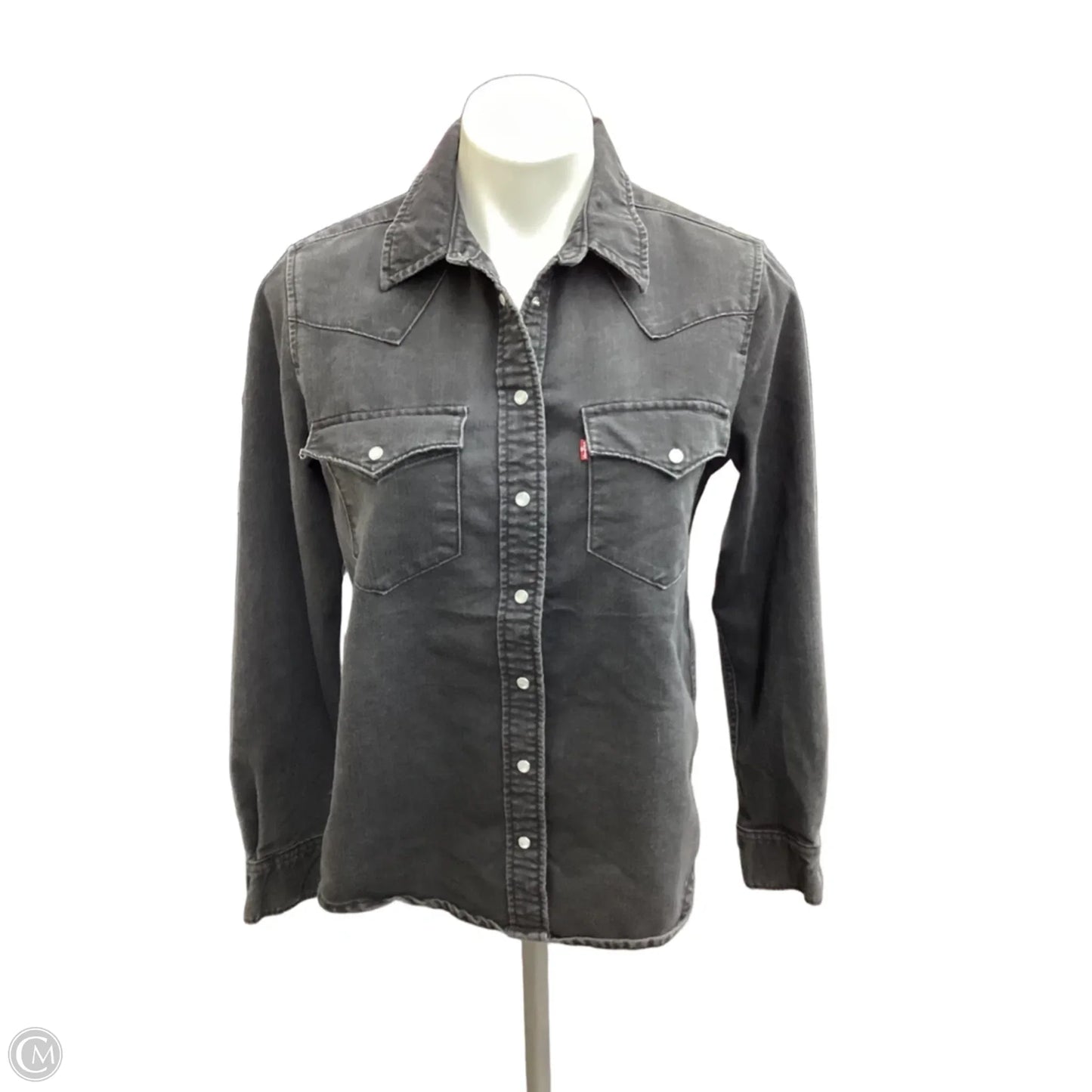 Top Long Sleeve By Levis In Black, Size: S