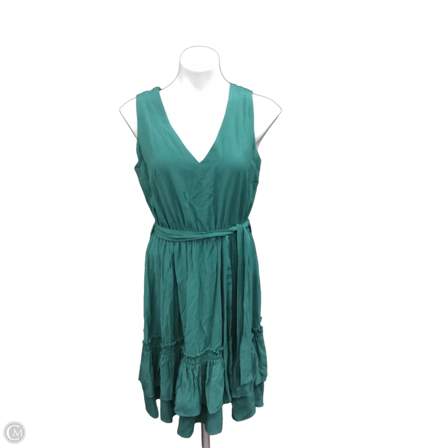 Dress Casual Short By Calvin Klein In Green, Size: 10