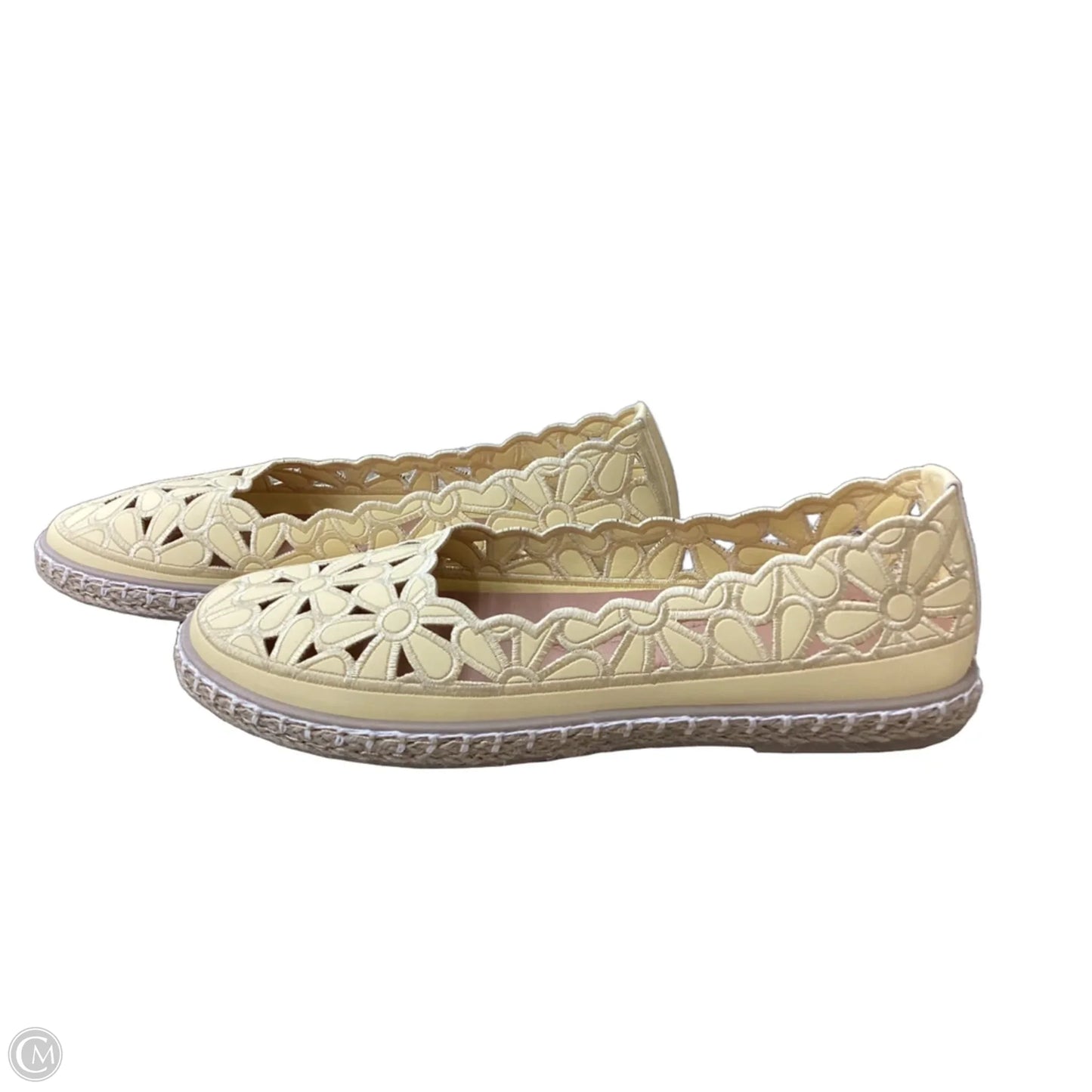 Shoes Flats By Clothes Mentor In Yellow, Size: 7.5