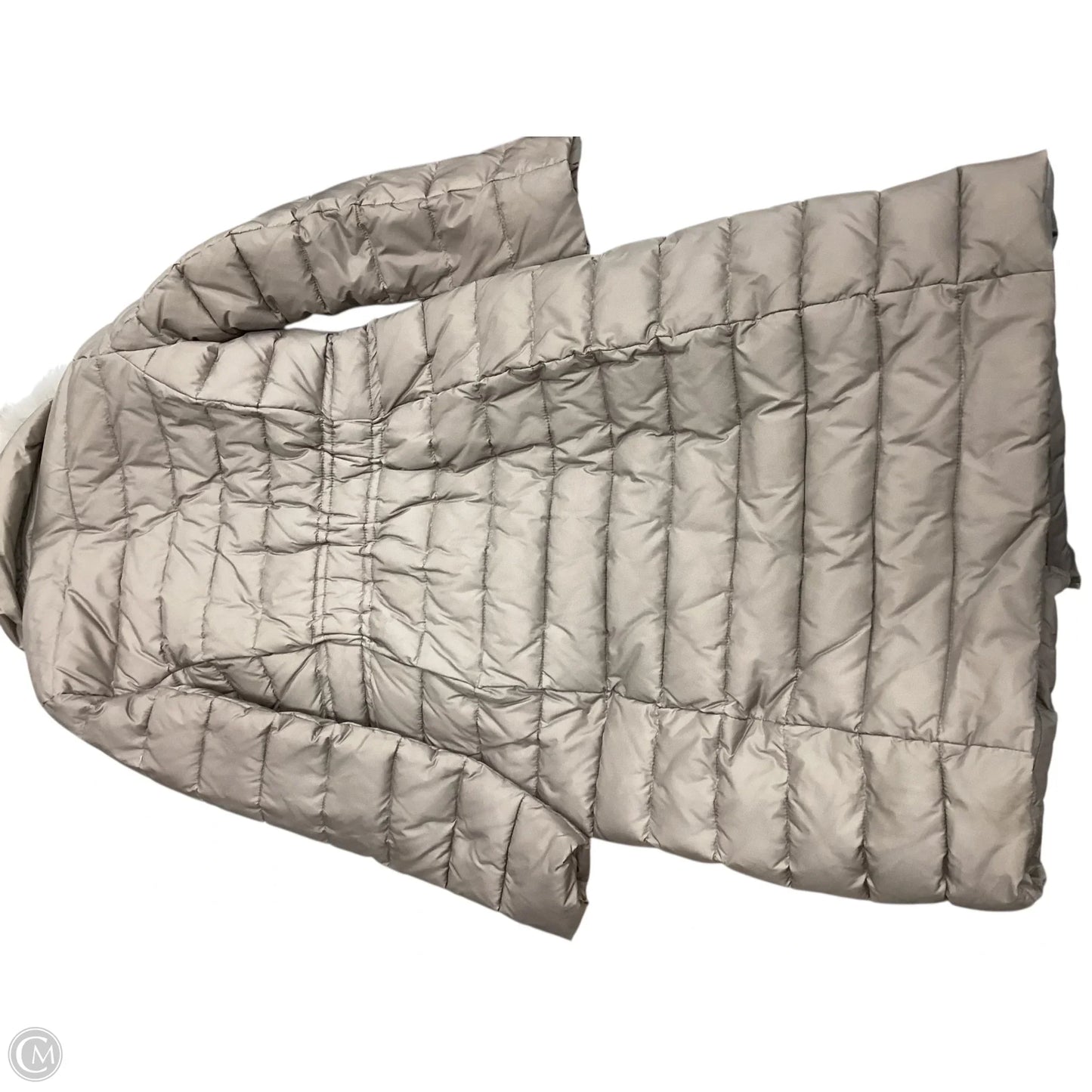 Coat Puffer & Quilted By Cmb In Beige, Size: S