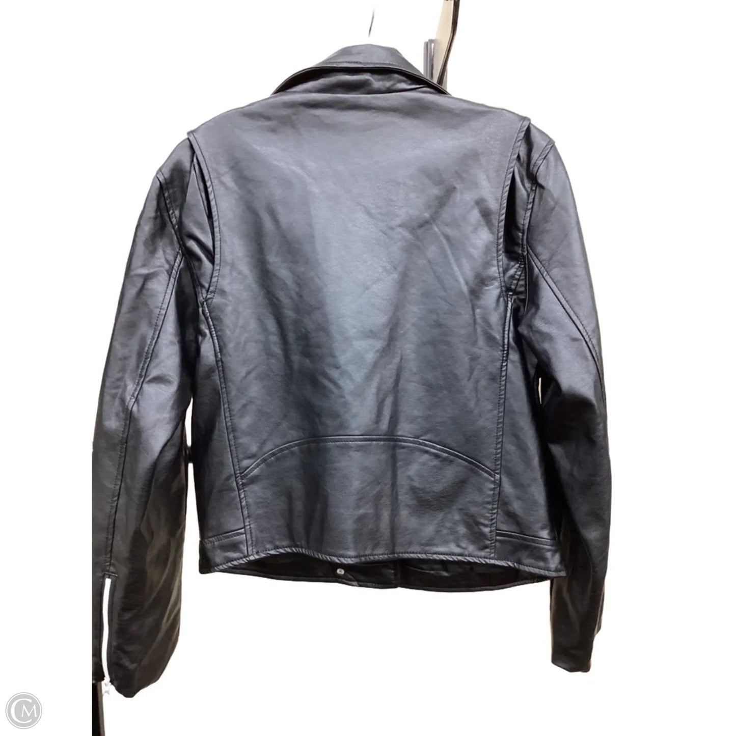 Jacket Moto By Zenana In Black, Size: Xl