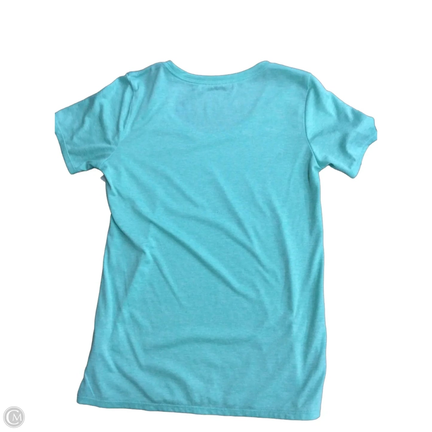 Athletic Top Short Sleeve By Nike In Green, Size: S