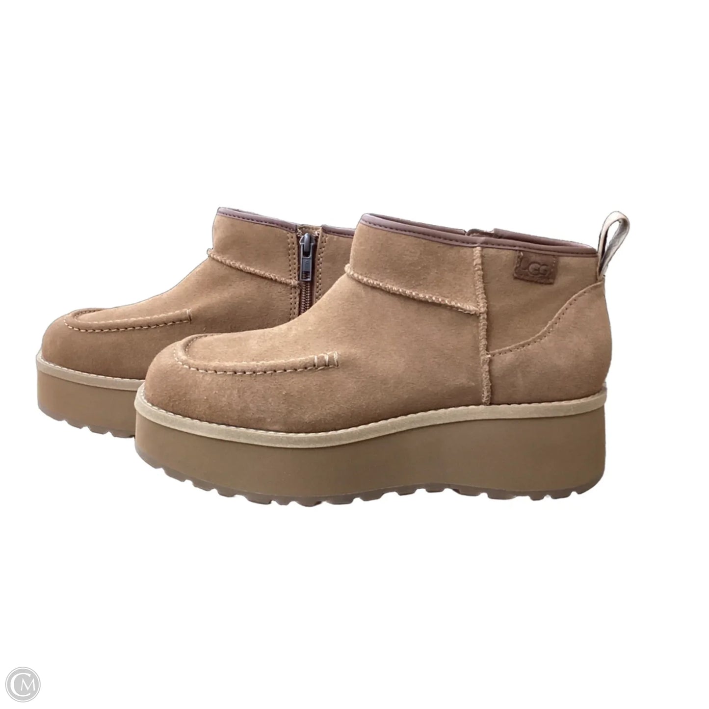 Boots Designer By Ugg In Brown, Size: 8.5