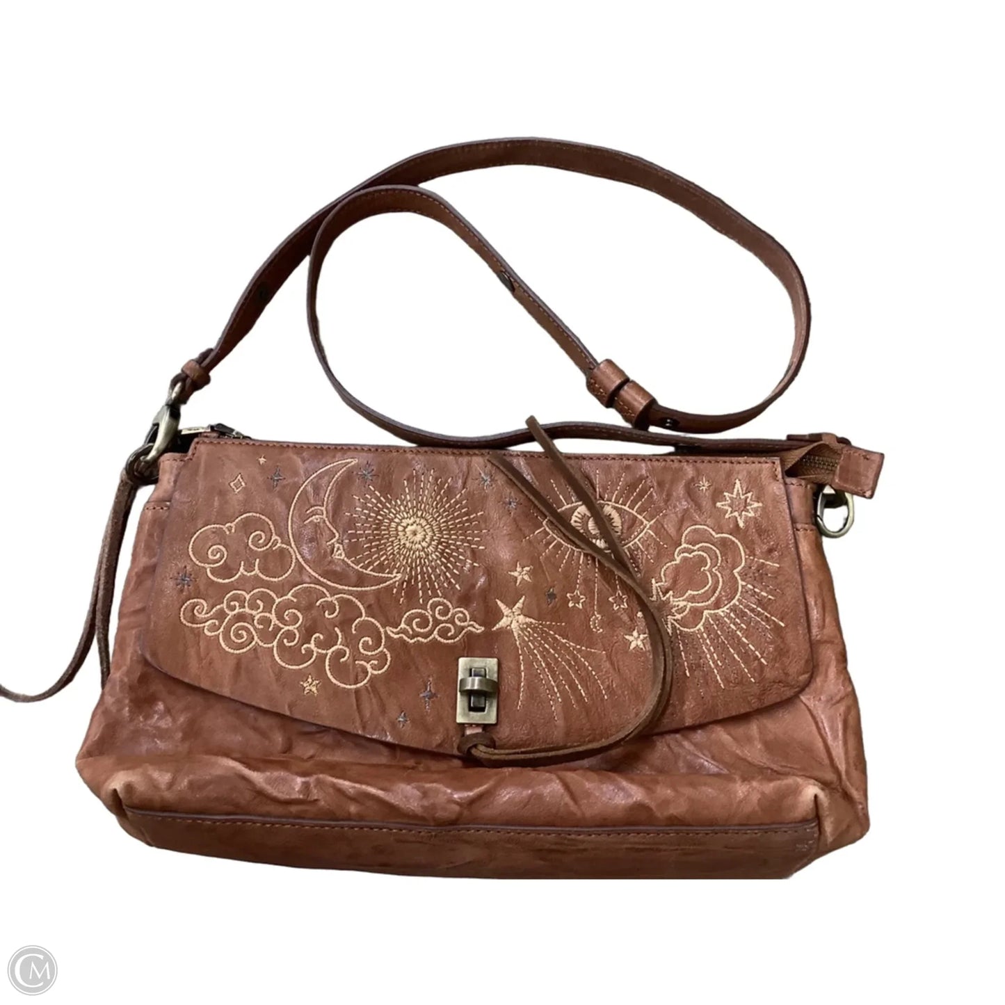 Crossbody Leather By Johnny Was, Size: Medium